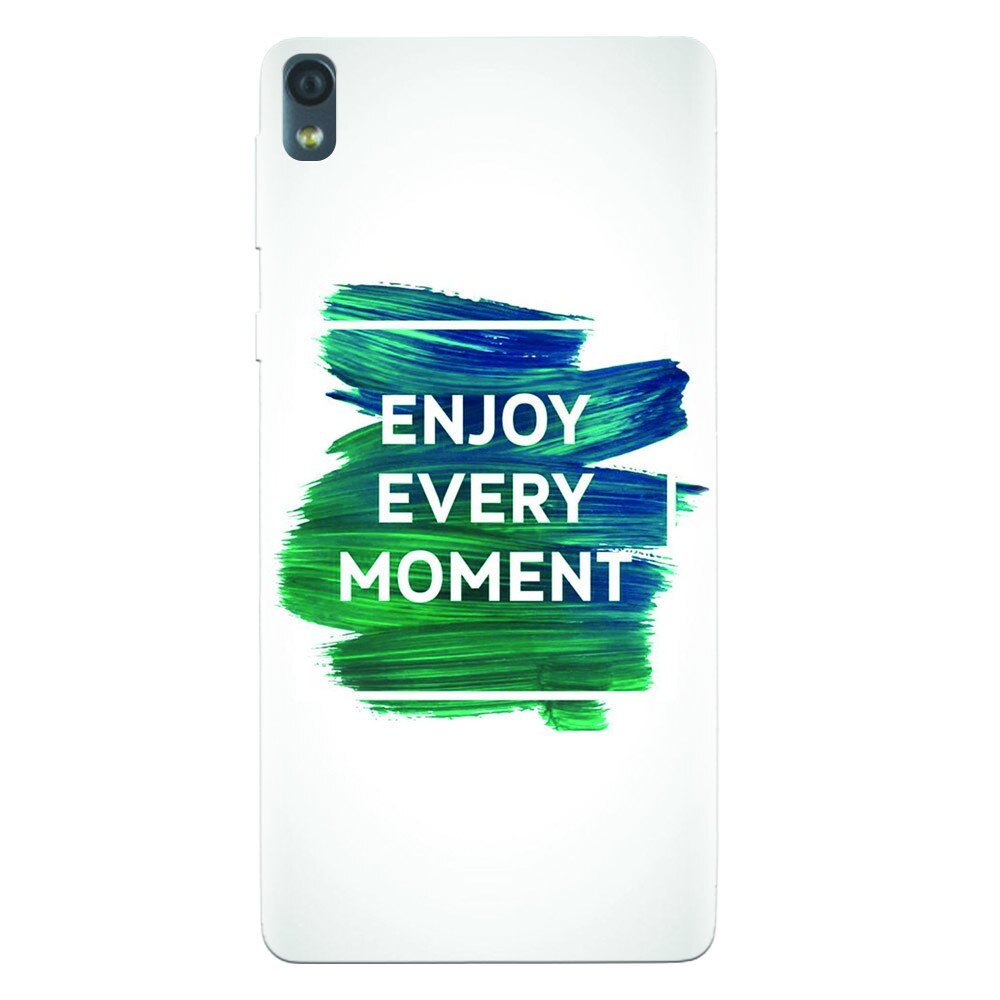 Husa silicon pentru Sony Xperia E5, Enjoy Every Moment Motivational