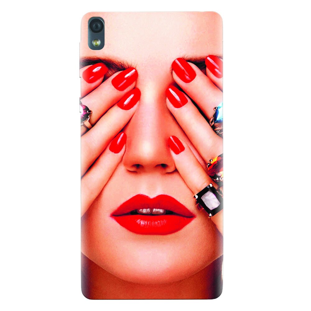 Husa silicon pentru Sony Xperia E5, Rings On All Fingers