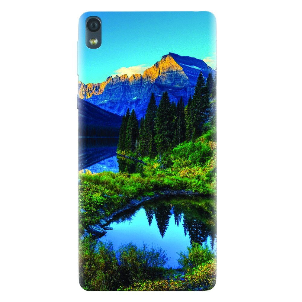 Husa silicon pentru Sony Xperia E5, HDR Mountains Lake