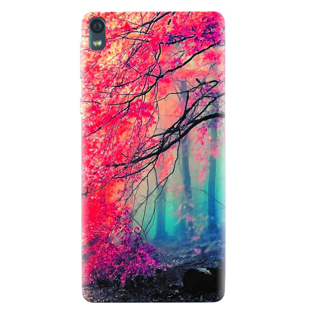 Husa silicon pentru Sony Xperia E5, Morning Fog Inest Nature