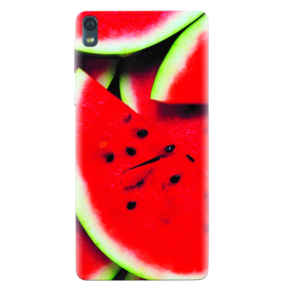 Husa silicon pentru Sony Xperia E5, S Of Watermelon Slice
