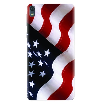 Husa silicon pentru Sony Xperia E5, American Husa silicon pentru Sony Xperia E5, American