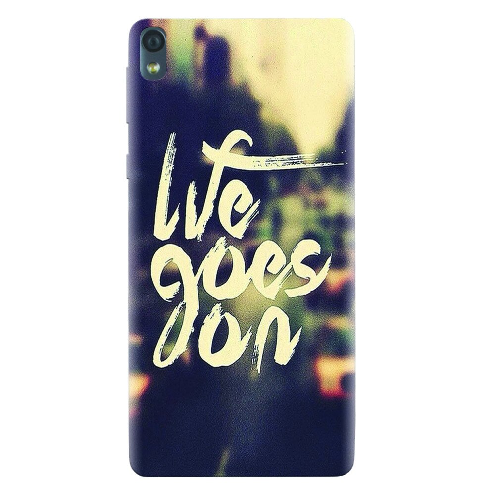 Husa silicon pentru Sony Xperia E5, Life Goes On