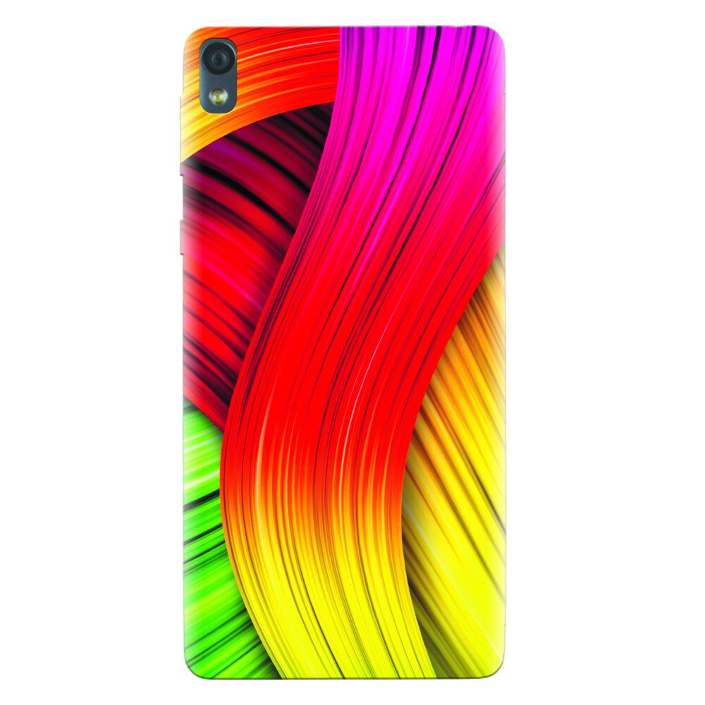 Husa silicon pentru Sony Xperia E5, Colorful Abstract