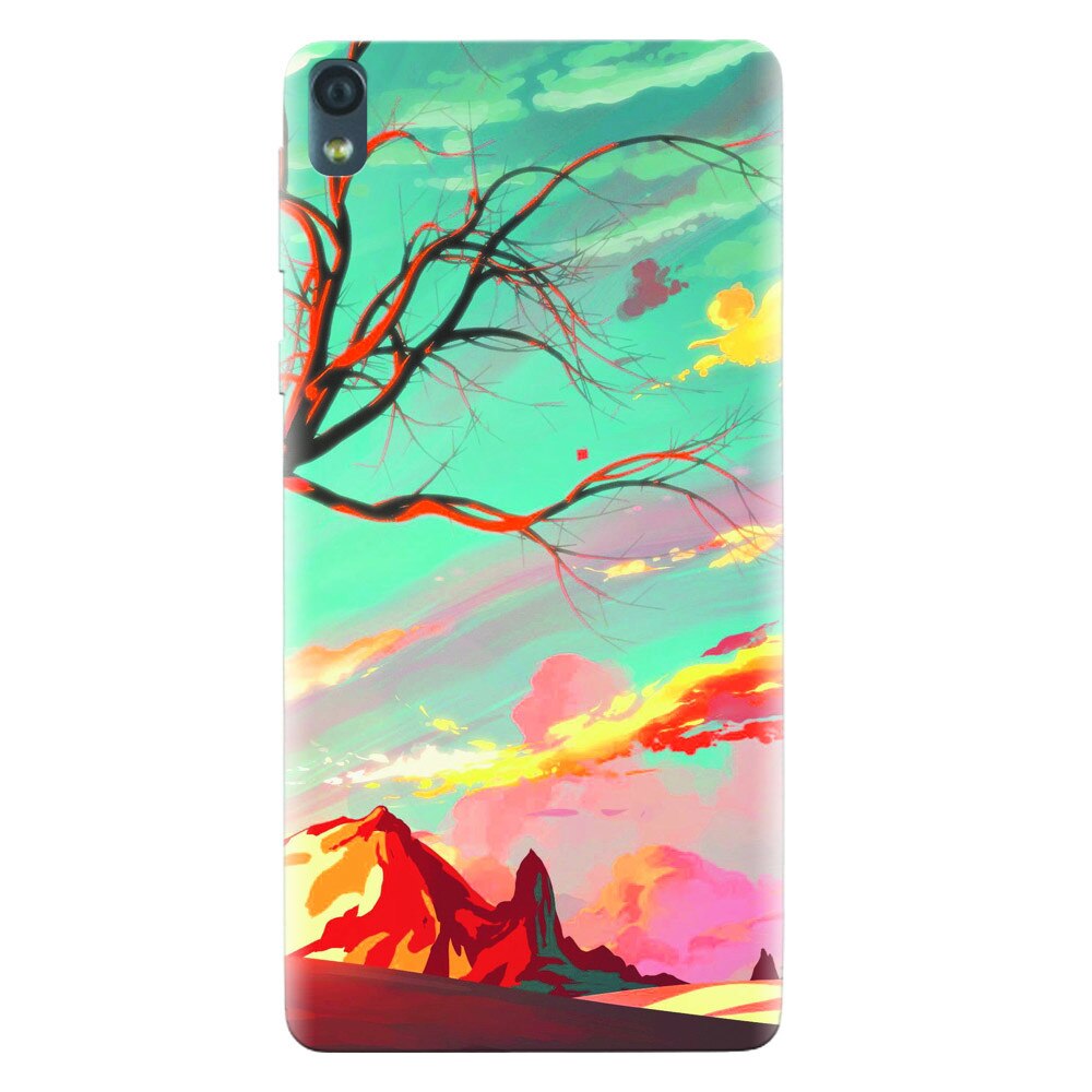 Husa silicon pentru Sony Xperia E5, Artistic Landscape