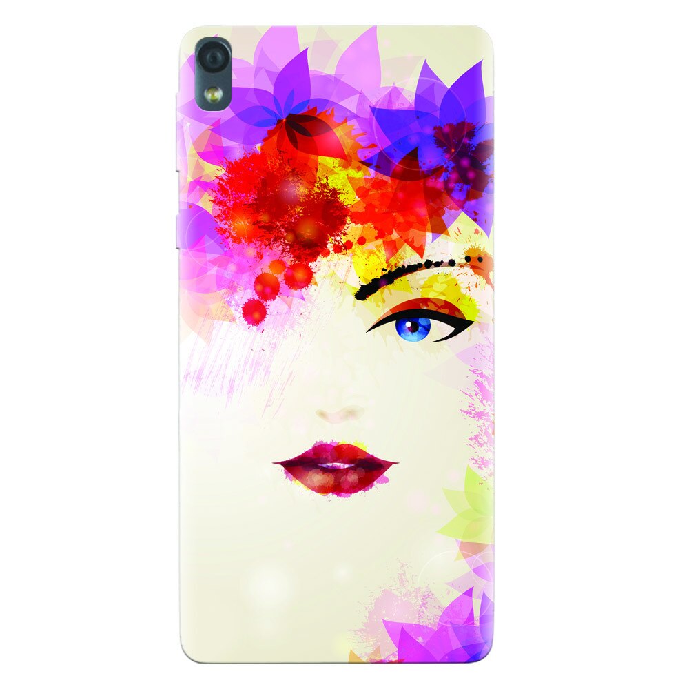 Husa silicon pentru Sony Xperia E5, Pretty Face