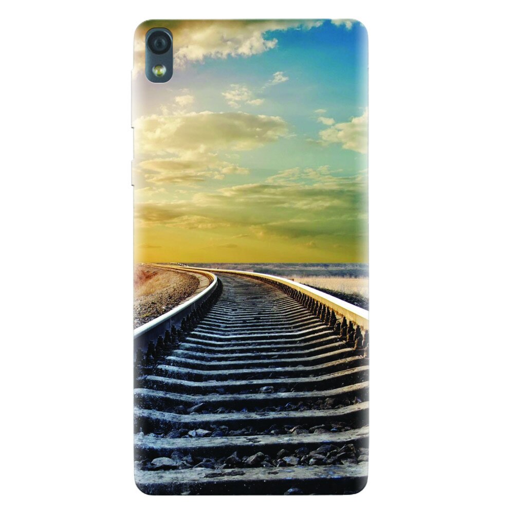 Husa silicon pentru Sony Xperia E5, Railroad Horizon