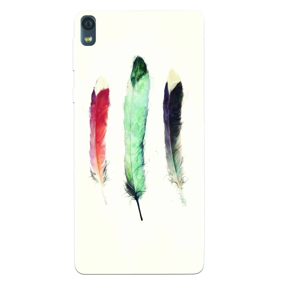 Husa silicon pentru Sony Xperia E5, Three Feathers