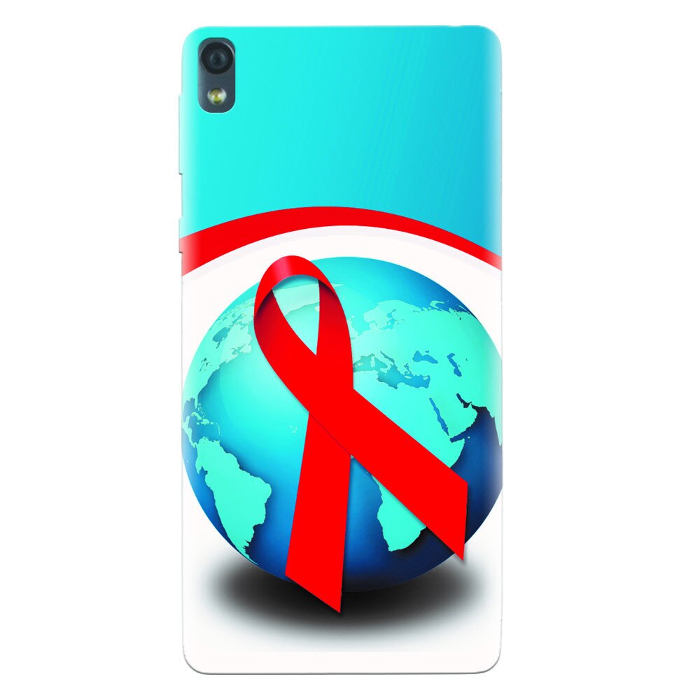 Husa silicon pentru Sony Xperia E5, World Aids Day