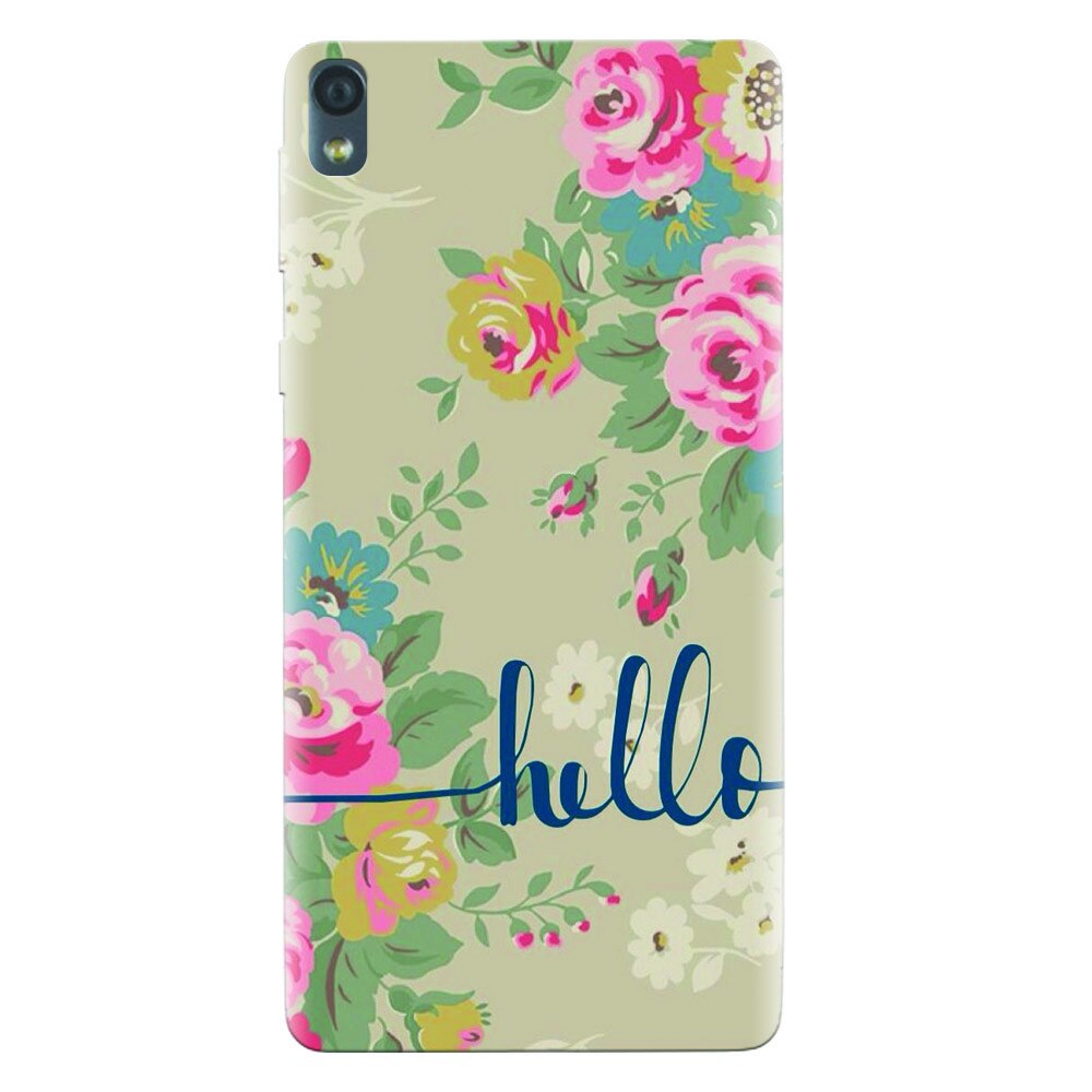 Husa silicon pentru Sony Xperia E5, Cute Flower Phone