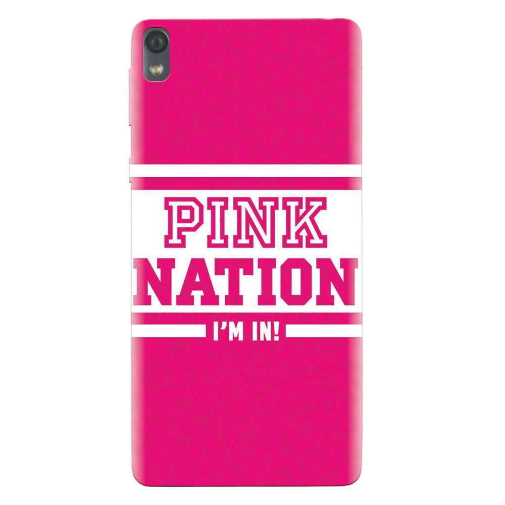 Husa silicon pentru Sony Xperia E5, Pink Nation
