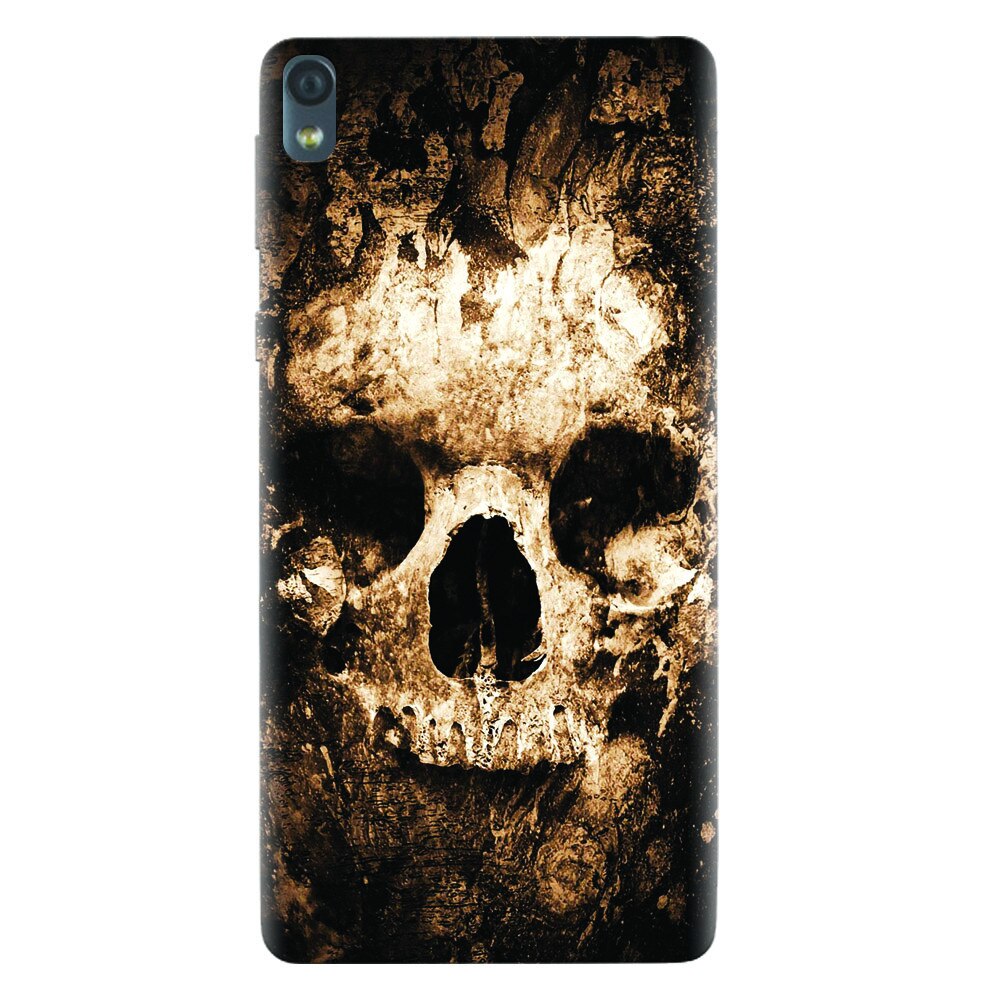 Husa silicon pentru Sony Xperia E5, Zombie Skull