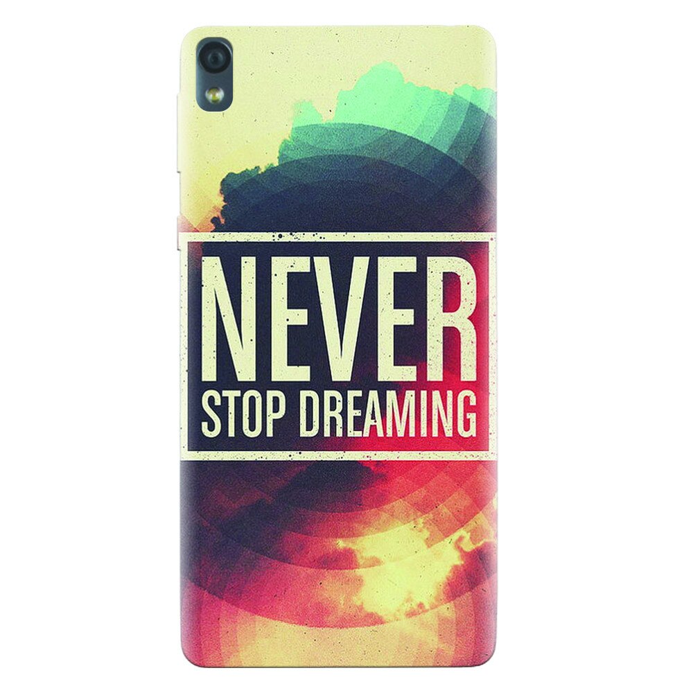 Husa silicon pentru Sony Xperia E5, Never Stop Dreaming