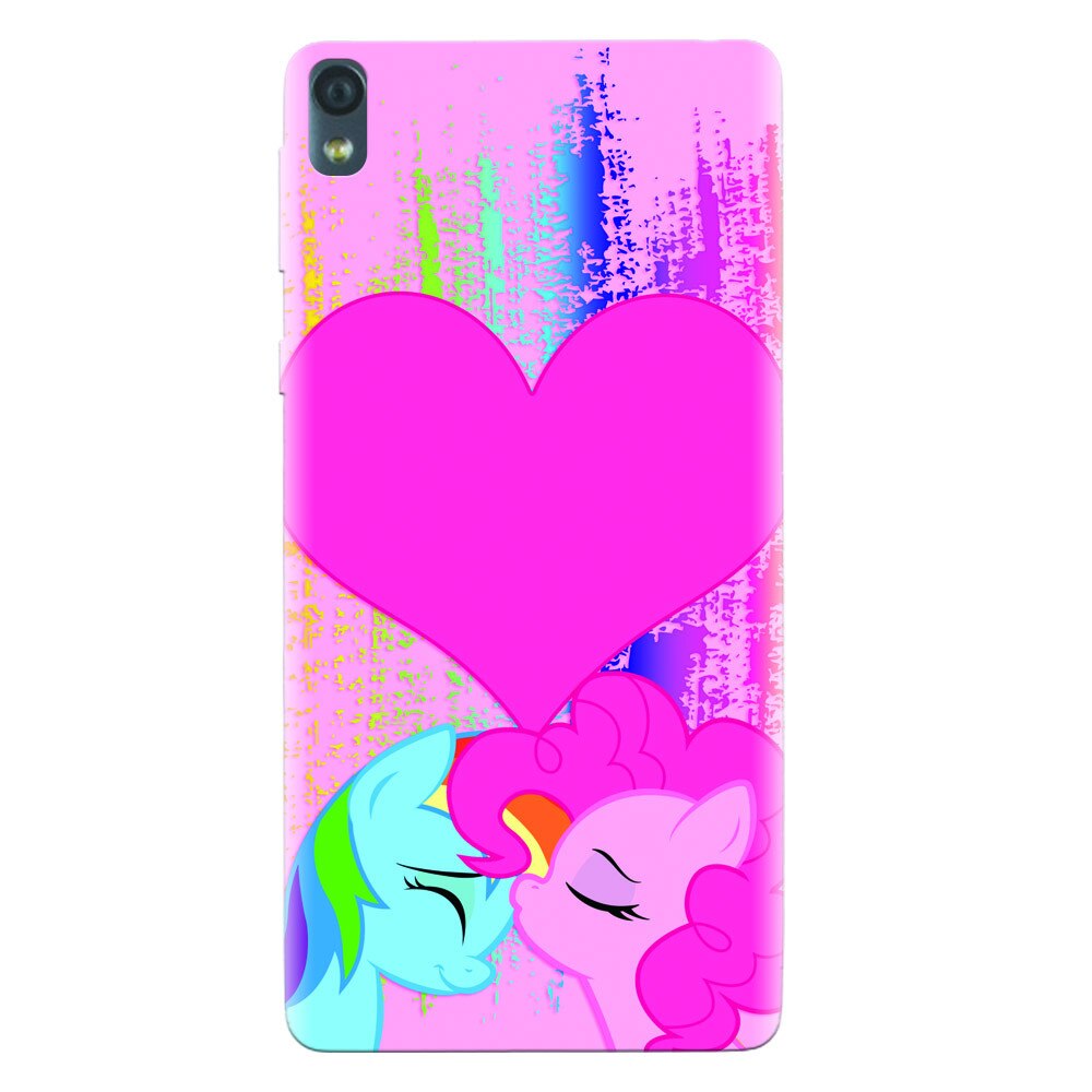 Husa silicon pentru Sony Xperia E5, Pinkie Kiss