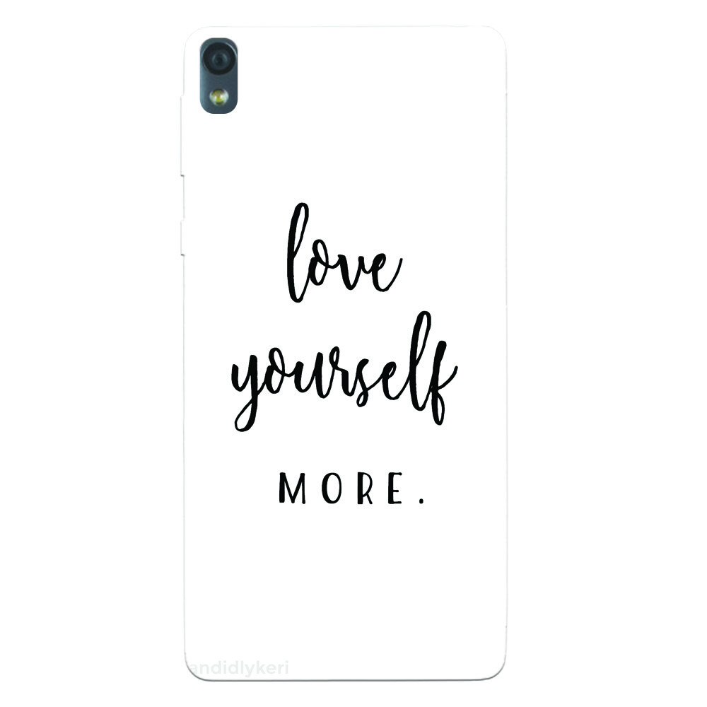 Husa silicon pentru Sony Xperia E5, Love Yourself More