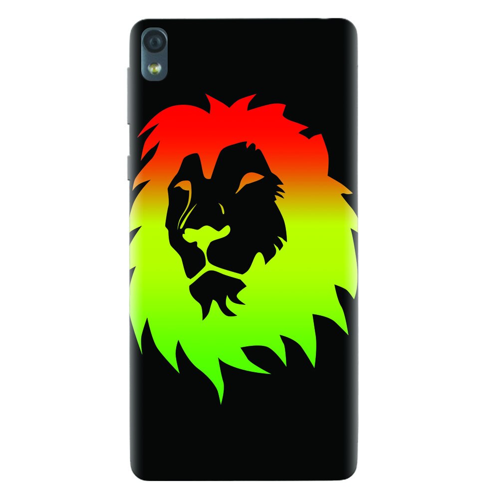 Husa silicon pentru Sony Xperia E5, Rasta Color Lion