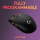 Mouse gaming wireless Logitech G305 LightSpeed Hero 12K DPI, Negru