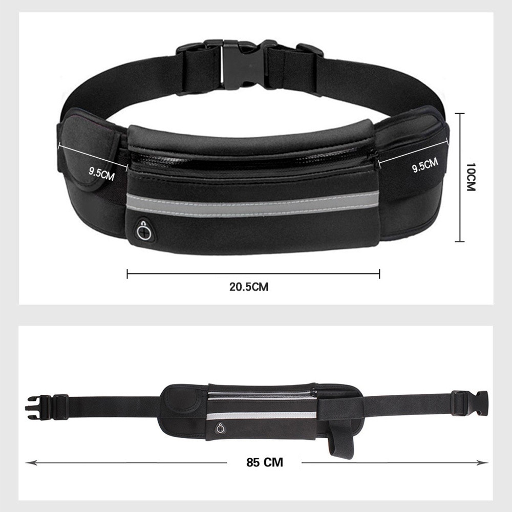 Borseta de talie neopren Multi pentru telefon, neagra
