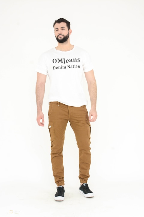 Мъжки дънки OMJeans Logan X, Бежови