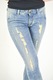 Дамски дънки OMJeans Evelyn, Светло сини