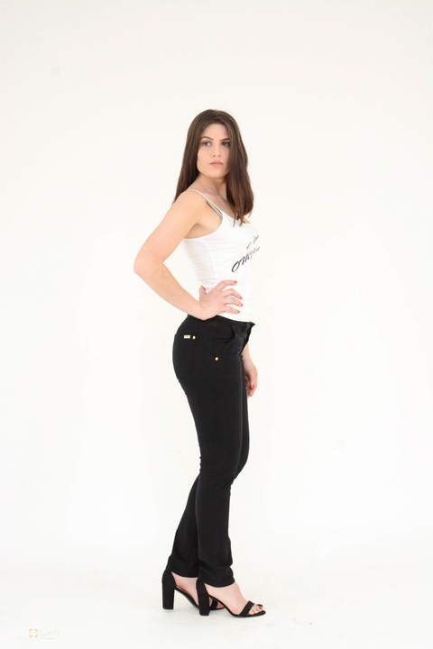Дамски дънки OMJeans Evelyn, Черни, Размер 29