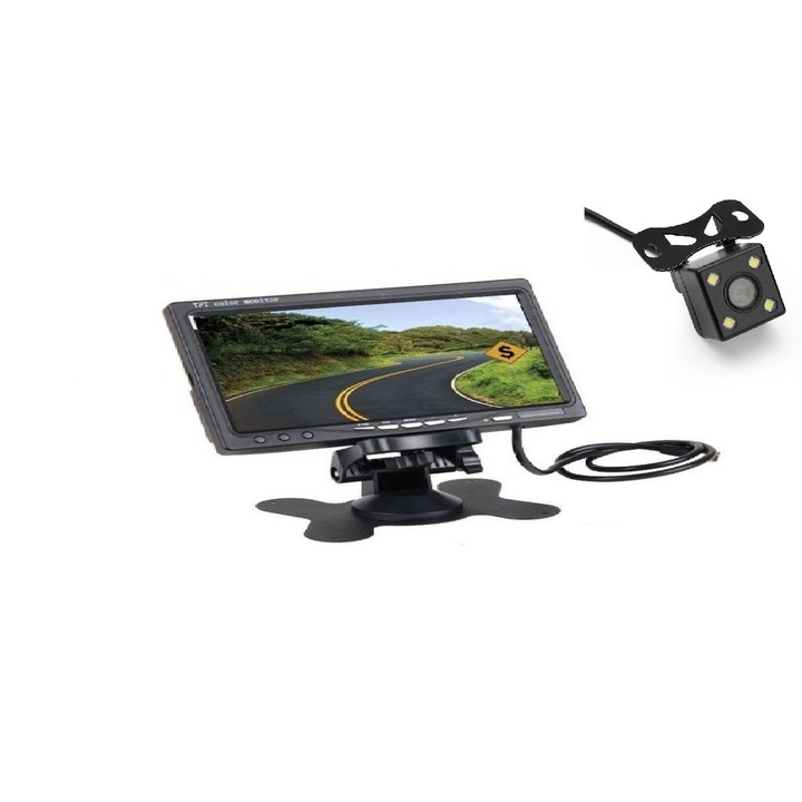 Monitor LCD de 7 inch cu camera marsarier