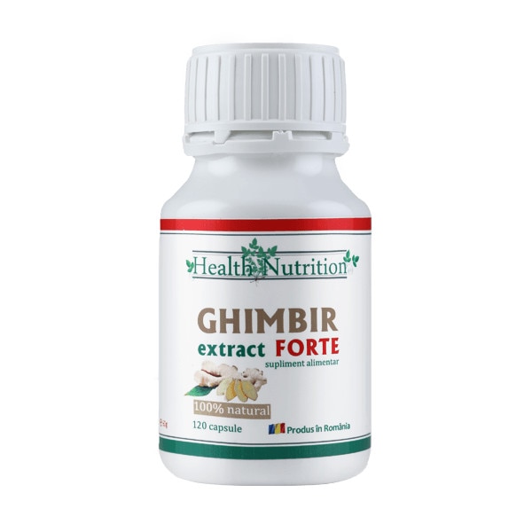 Ghimbir extract Forte 100% natural, Health Nutrition, 120cps