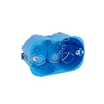 Set 10 doze aparat pentru gips carton 3 module, ignifugate 850°C, halogen free Albastru Set 10 doze aparat pentru gips carton 3 module, ignifugate 850°C, halogen free Albastru