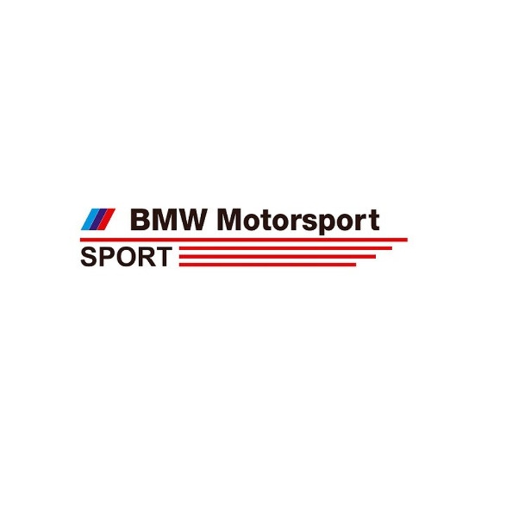 Set 2 bucati sticker oglinda BMW ///M Motorsport (v2)