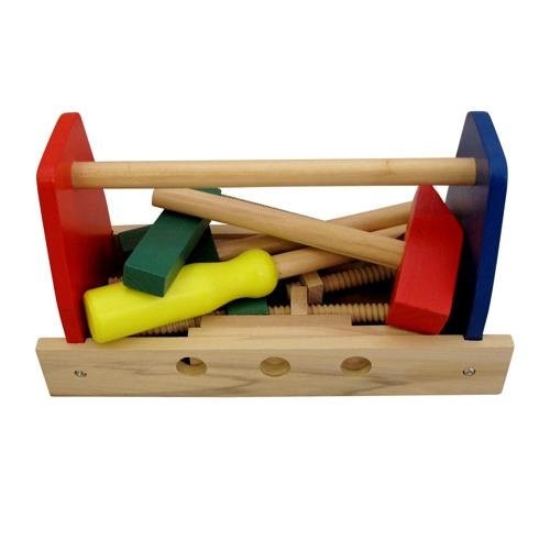 Trusa portabila de scule din lemn, pentru copii