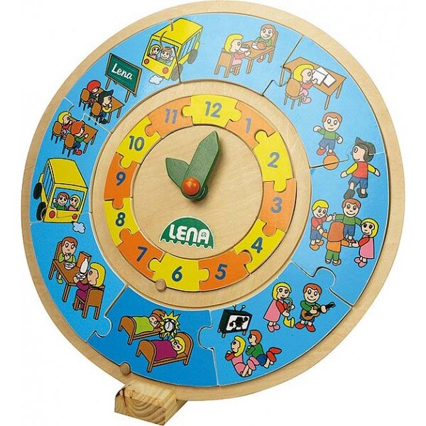 Ceas educativ din lemn