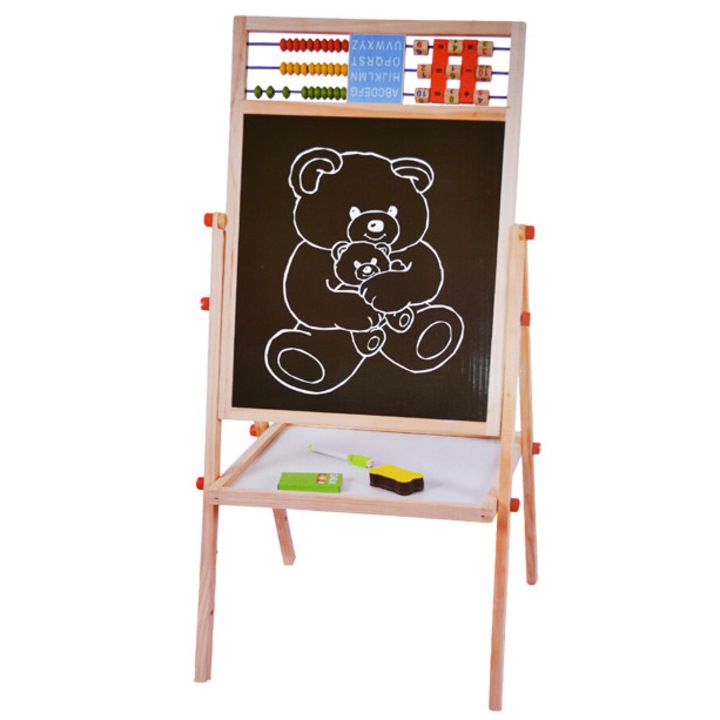 Tablita din lemn,2 fete,cu accesorii si numaratoare,65 cm , Picodino®