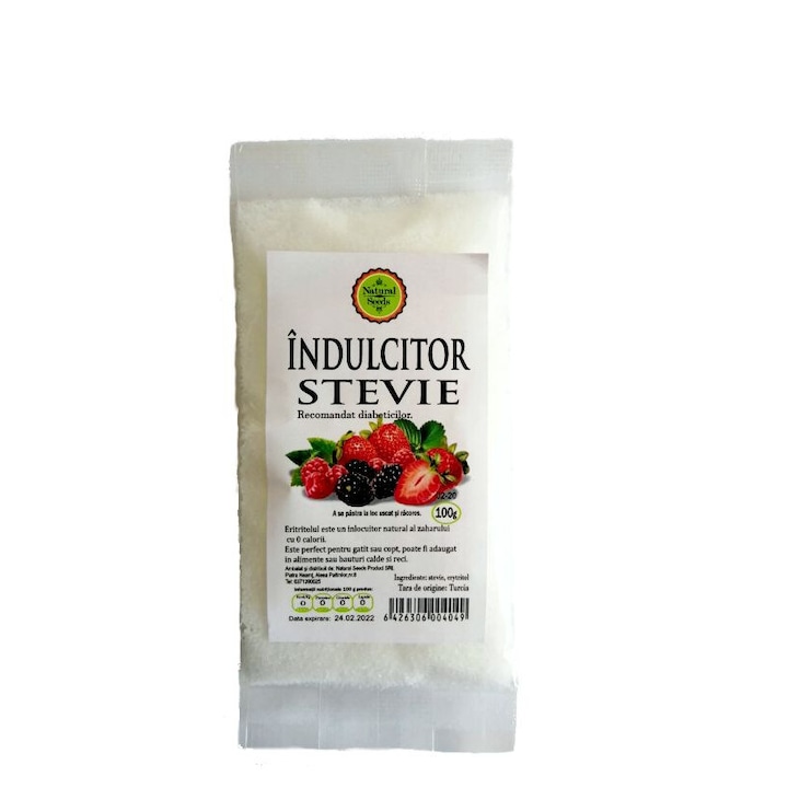 Indulcitor cu stevie , Natural Seeds Product , 100 gr