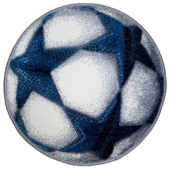Covor Kolibri, Rotund, Minge Fotbal 02 UEFA 2020, 11199, 67x67 cm, 2300 gr/mp Alb/Albastru Covor Kolibri, Rotund, Minge Fotbal 02 UEFA 2020, 11199, 67x67 cm, 2300 gr/mp Alb/Albastru