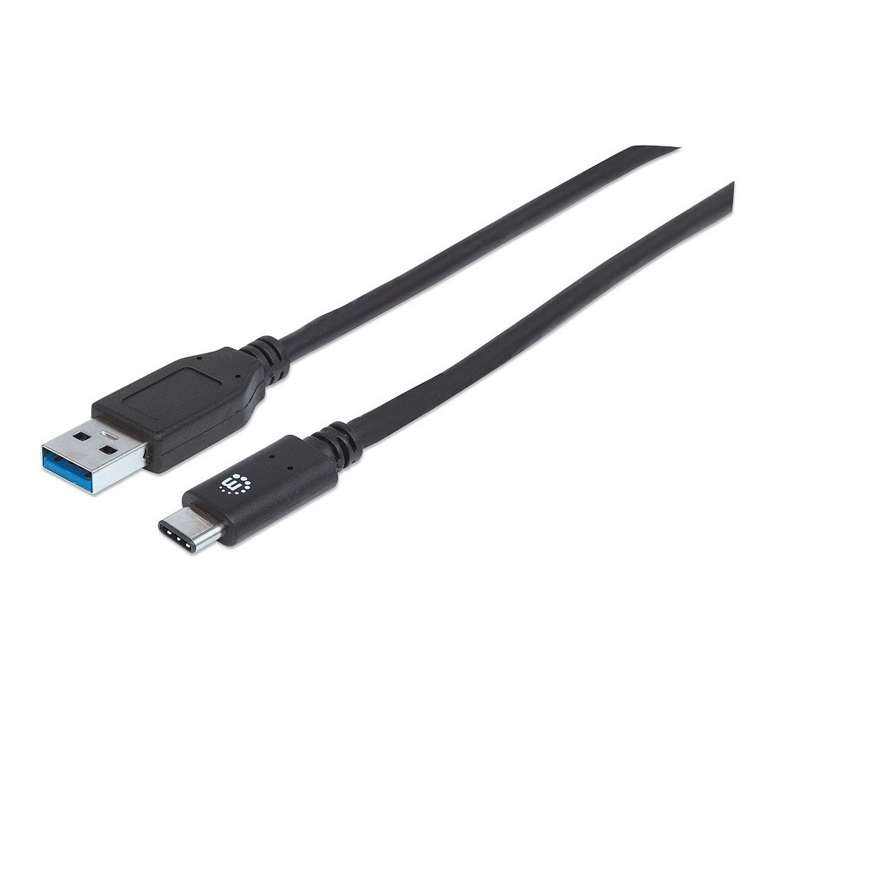 Cablu USB Manhattan, USB 3.1, 1 m, Negru