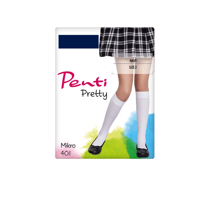 Детски чорапи до коляното Penti MICRO, 40 den, Син, 104-110 CM