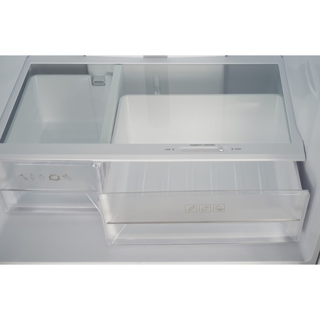 Frigider side by side Heinner HSBS-H421MNFXE++, 421 l, Total No Frost, Display touch, Control electronic, Super Congelare, Iluminare LED, Clasa E, H 180 cm, Aspect inox