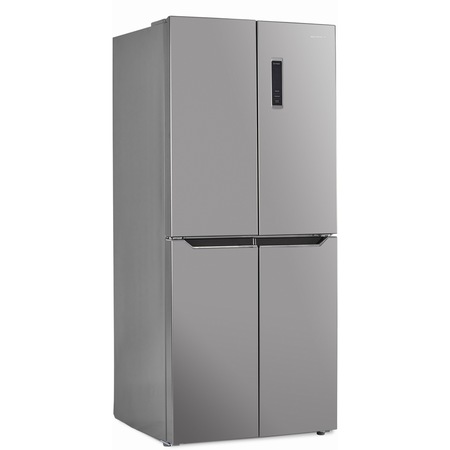 Frigider side by side Heinner HSBS-H421MNFXE++, 421 l, Total No Frost, Display touch, Control electronic, Super Congelare, Iluminare LED, Clasa E, H 180 cm, Aspect inox