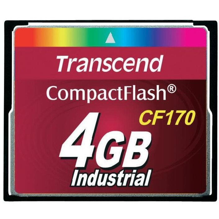 Card de memorie transcend compact flash 4 gb high speed cf170
