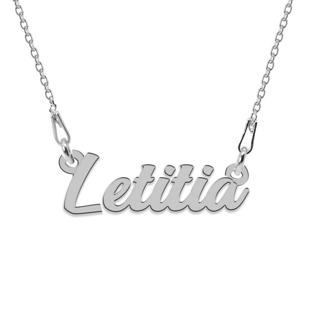 Colier Argint, Nume Letitia, BijouxMAG, 45 cm