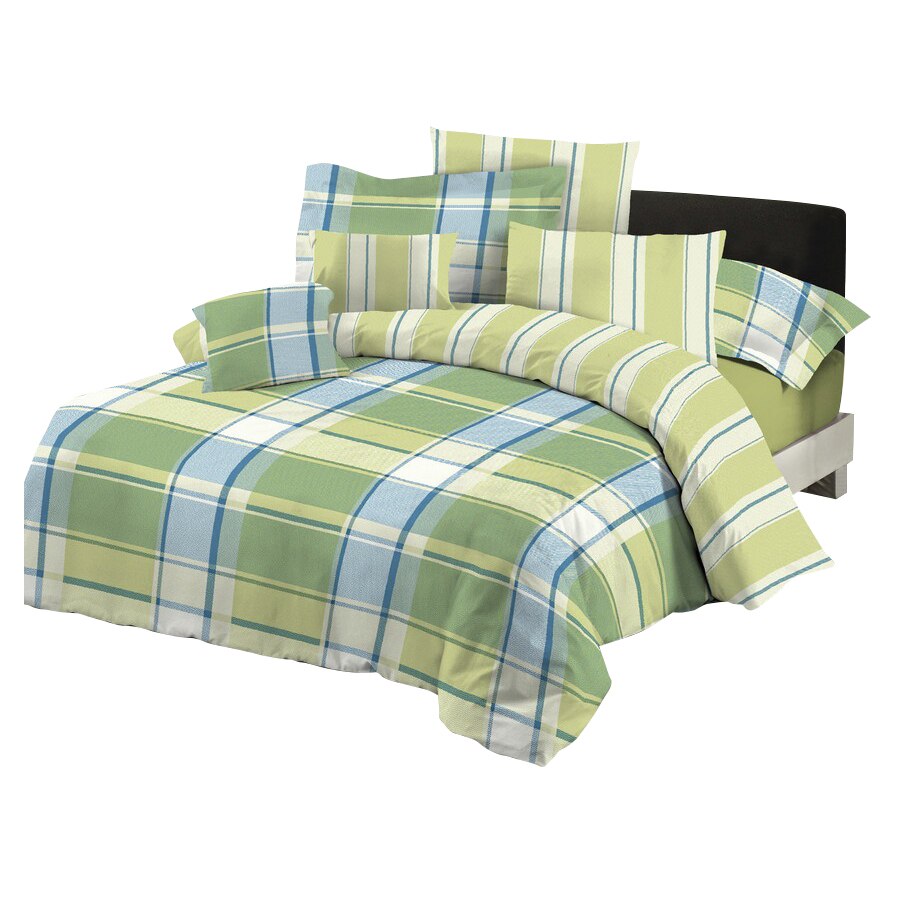 Lenjerie de pat pentru 2 persoana Somnart, 100% bumbac, 4 piese, Multicolor, 200x180-2P-50x70 Standard