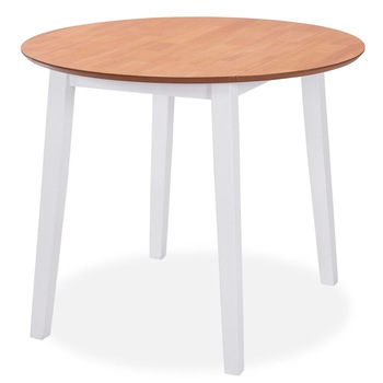 Masa de bucatarie, extensibila, vidaXL, MDF, 90 x 75 cm, Alb Masa de bucatarie, extensibila, vidaXL, MDF, 90 x 75 cm, Alb