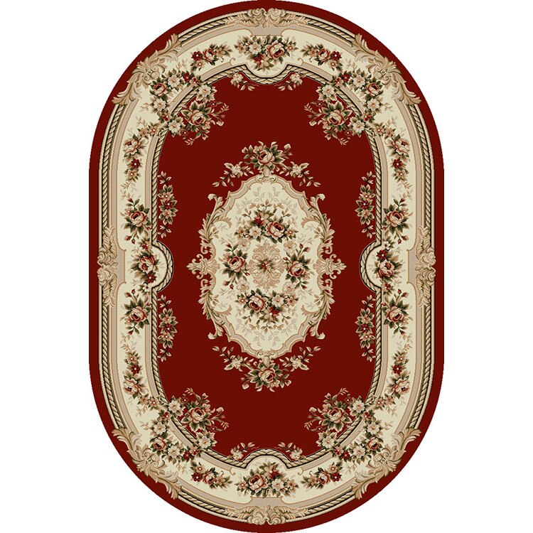 Covor Clasic, Lotos 575, Rosu, Oval, 150x230 cm, 1800 gr/mp