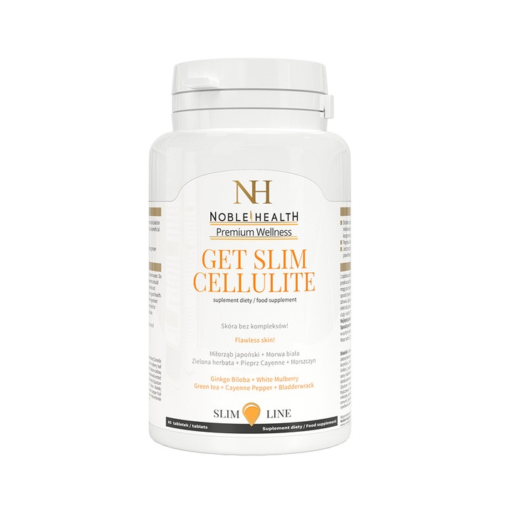 Supliment nutritiv Noble Health, Get Slim Cellulite, 45 comprimate