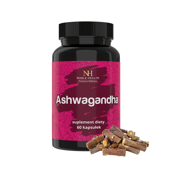 Supliment nutritiv Ashwaganda Noble Health, 60 capsule