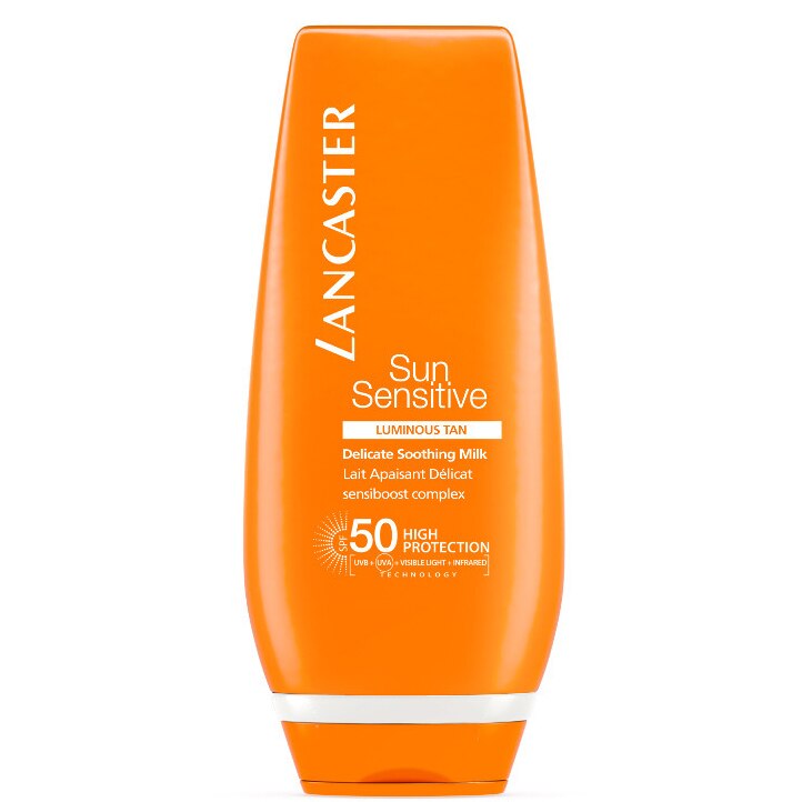 Lotiune cu protectie solara Lancaster, Sun Sensitive Delicate Soothing Milk SPF50, 125ml