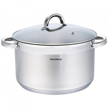 Oala adanca Klausberg KB 7130, 32 cm, 14 litri, Fund multistraturi 5 straturi, Inductie, Inox Oala adanca Klausberg KB 7130, 32 cm, 14 litri, Fund multistraturi 5 straturi, Inductie, Inox