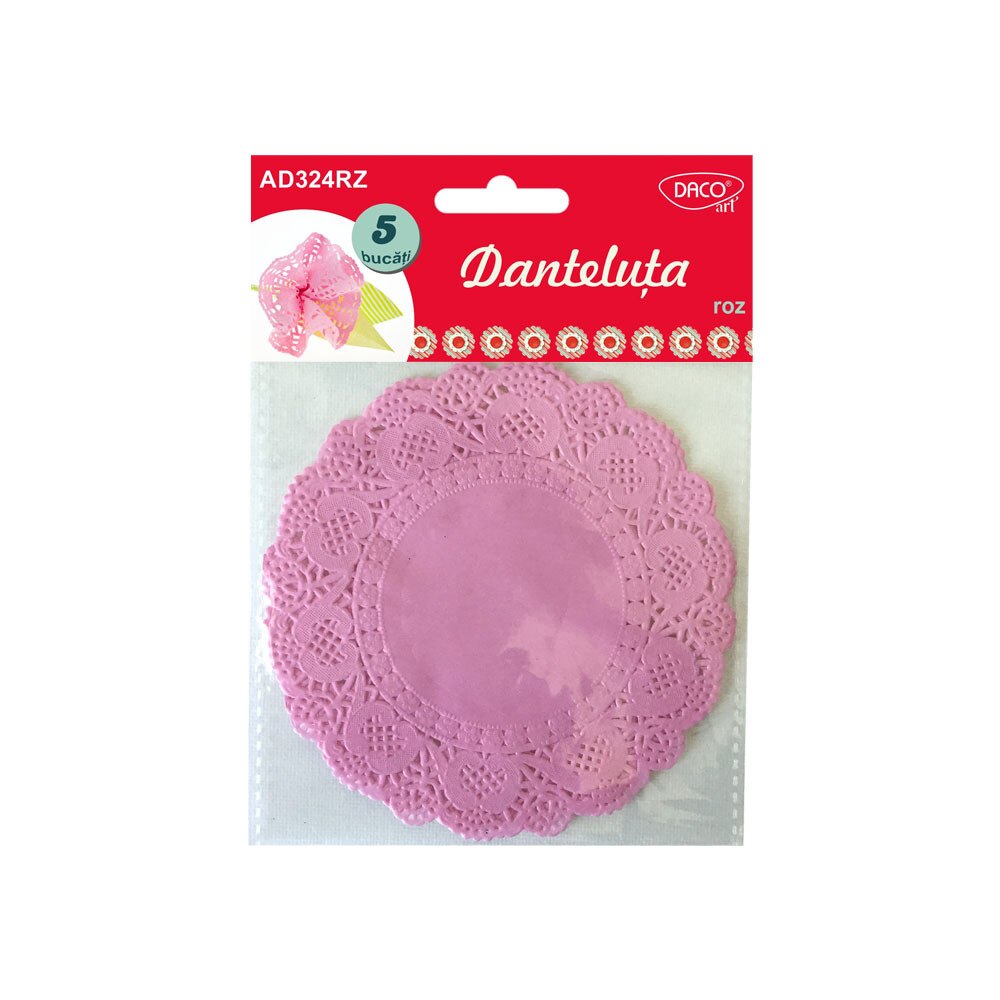 Accesorii craft - AD324RZ danteluta roz DACO