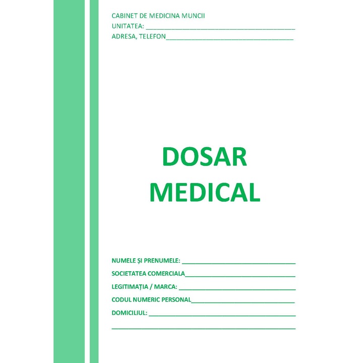 Dosar medical - brosura A5