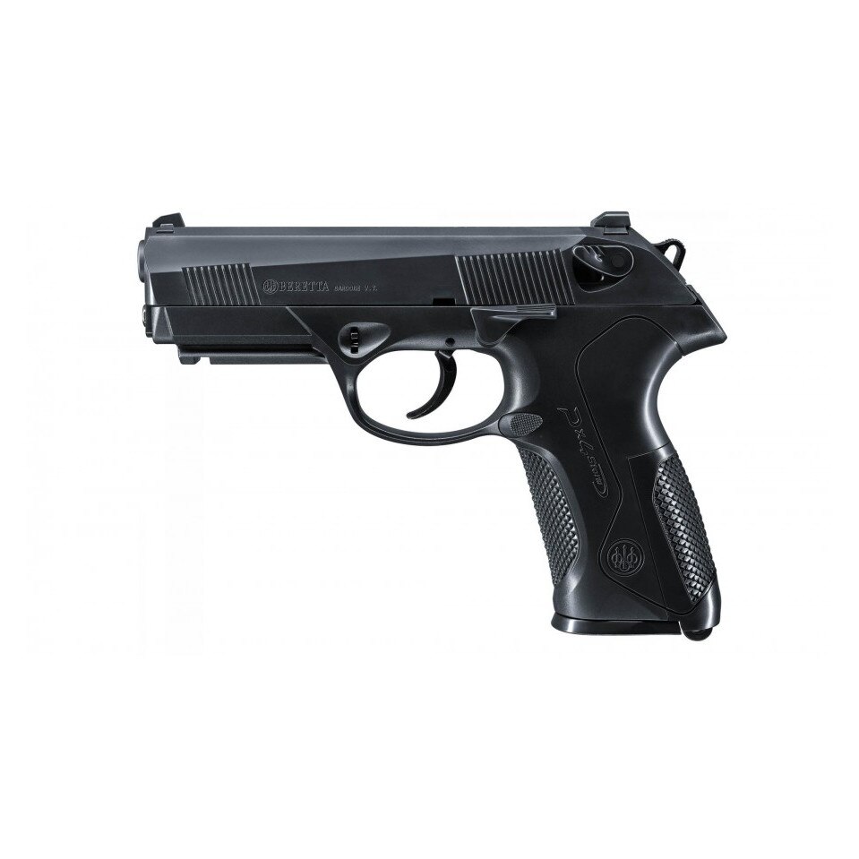 Set pistol airsoft arc si flacon 2700 buc bile 0.25 g, 0.5 jouli, Umarex Beretta PX4 Storm eMAG.ro